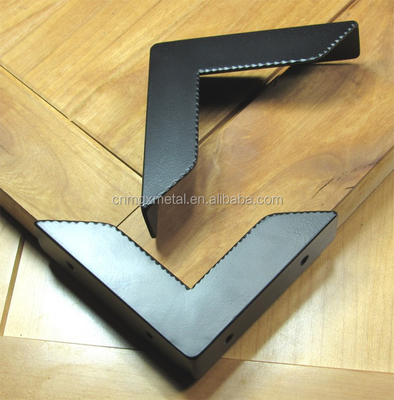 Corner High Quality Stamping Black Powder Coated Furniture Steel Rustic Decorative Corner Protector